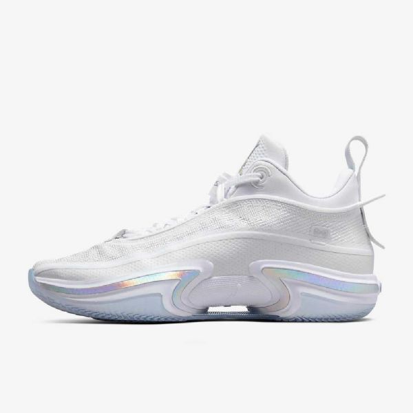 Nike Air Jordan Xxxvi Matalat Koripallokengät Miehille Valkoinen Hopea
