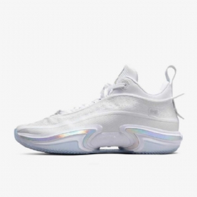Nike Air Jordan Xxxvi Matalat Koripallokengät Miehille Valkoinen Hopea