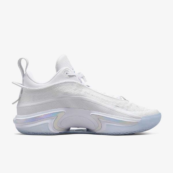 Nike Air Jordan Xxxvi Matalat Koripallokengät Miehille Valkoinen Hopea