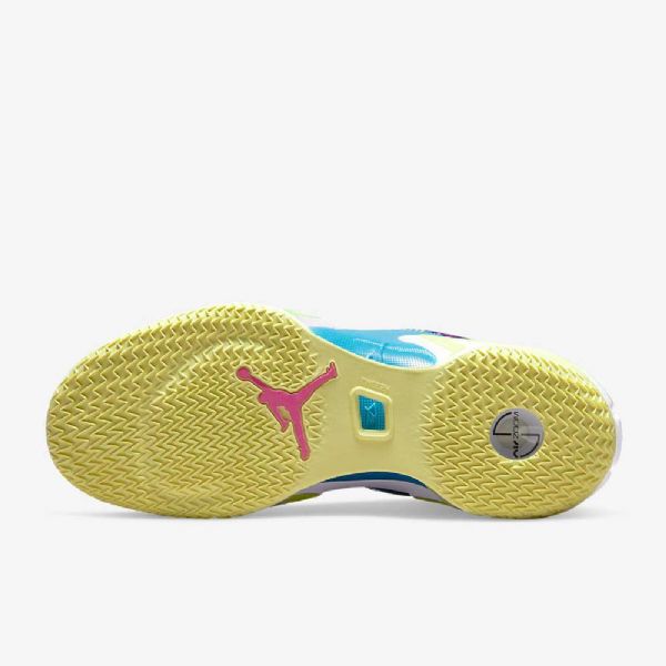 Nike Air Jordan Xxxvi Matalat Topit Luka Pf Koripallokengät Miehille Sininen Purppura Pinkki Vihreä