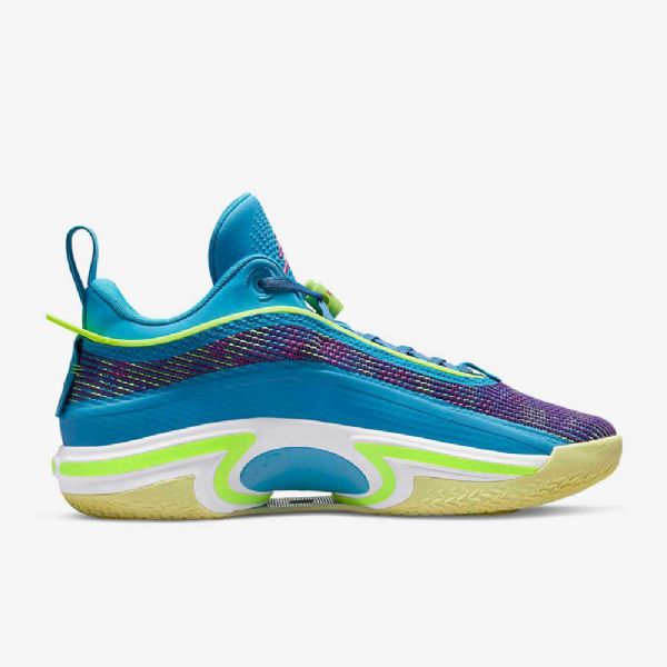 Nike Air Jordan Xxxvi Matalat Topit Luka Pf Koripallokengät Miehille Sininen Purppura Pinkki Vihreä