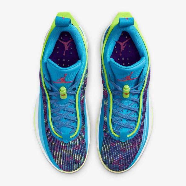 Nike Air Jordan Xxxvi Matalat Topit Luka Pf Koripallokengät Miehille Sininen Purppura Pinkki Vihreä