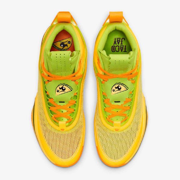 Nike Air Jordan Xxxvi Taco Jay Koripallokengät Miehille Keltainen Vihreä Musta
