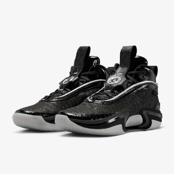 Nike Air Jordan Xxxvi Tatum Koripallokengät Miehille Musta Harmaa Punainen Hopea