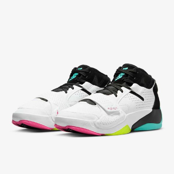 Nike Air Jordan Zion 2 Koripallokengät Miehille Valkoinen Musta Turkoosi