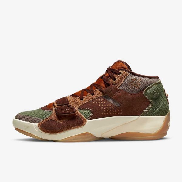 Nike Air Jordan Zion 2 Miesten Koripallokengät Ruskea Vihreä