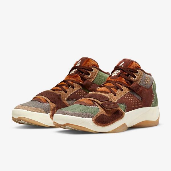 Nike Air Jordan Zion 2 Miesten Koripallokengät Ruskea Vihreä