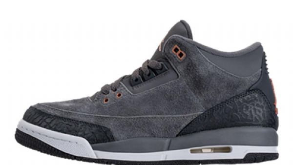 Nike Air Jordan 3 Antrasiitti Pronssi Gg Kengät Miehille Harmaa