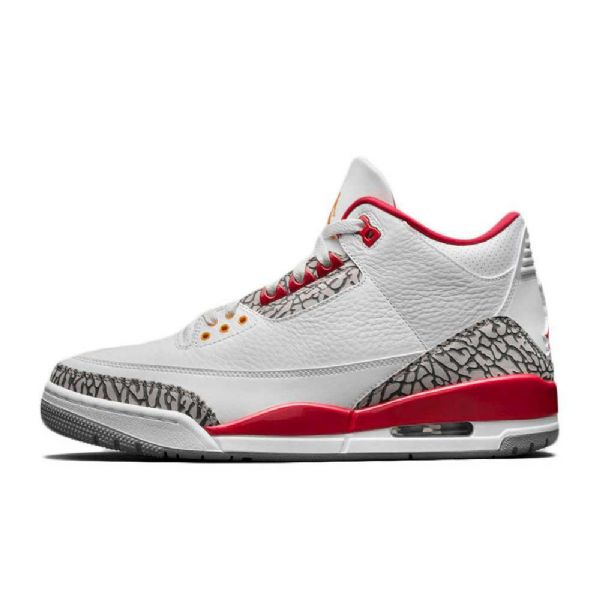 Nike Air Jordan 3 Cardinal Kengät Miehille Valkoinen Punainen