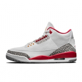 Nike Air Jordan 3 Cardinal Kengät Miehille Valkoinen Punainen