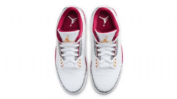 Nike Air Jordan 3 Cardinal Kengät Miehille Valkoinen Punainen