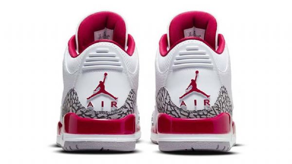 Nike Air Jordan 3 Cardinal Kengät Miehille Valkoinen Punainen