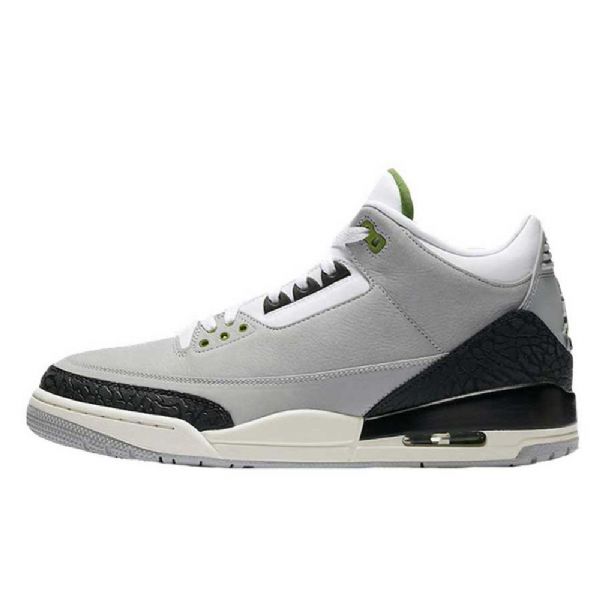 Nike Air Jordan 3 Chlorophyll Tinker Kengät Miehille Harmaa