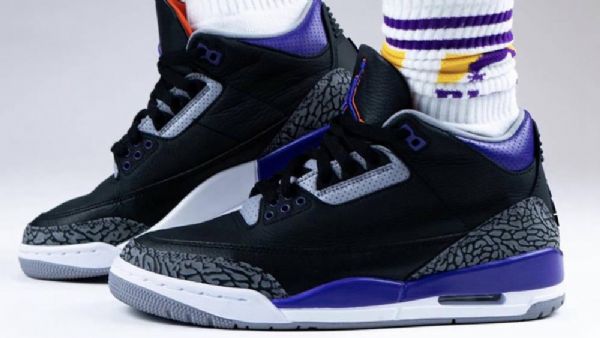 Nike Air Jordan 3 Court Kengät Miehille Violetti