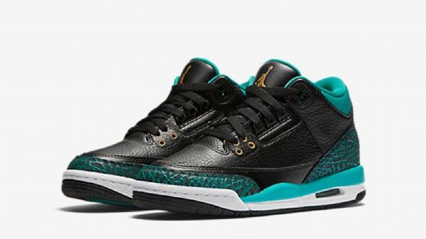 Nike Air Jordan 3 Gs Kengät Miehille Mustakulta