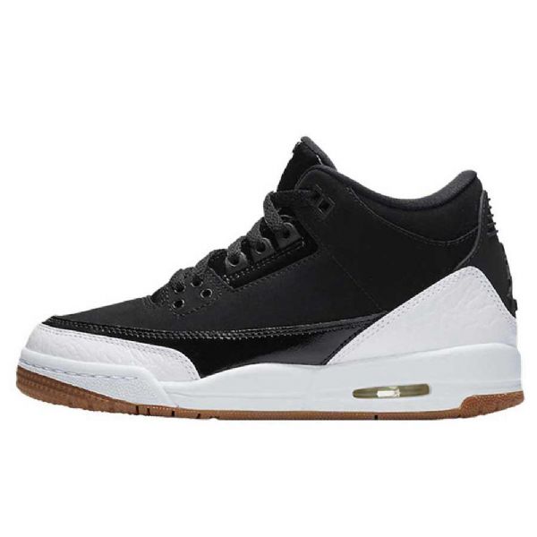Nike Air Jordan 3 Gs Miesten Kengät Mustavalkoinen