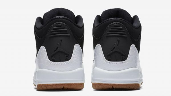 Nike Air Jordan 3 Gs Miesten Kengät Mustavalkoinen