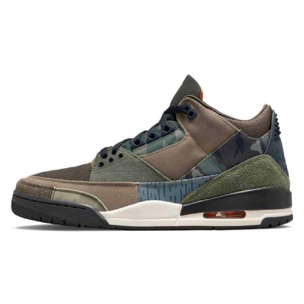 Nike Air Jordan 3 Kengät Miehille Naamiointi Vihreä Ruskea