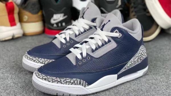 Nike Air Jordan 3 Kengät Naisille Laivastonsininen