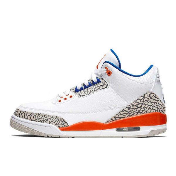 Nike Air Jordan 3 Knicks Kengät Miehille Oranssinsininen