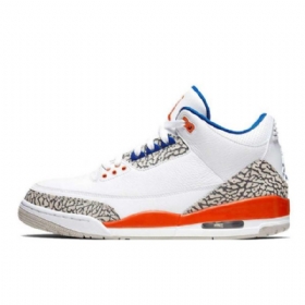 Nike Air Jordan 3 Knicks Kengät Miehille Oranssinsininen