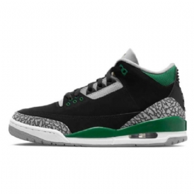 Nike Air Jordan 3 Mäntykengät Miehille Musta Vihreä