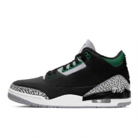 Nike Air Jordan 3 Mäntykengät Miehille Musta Vihreä