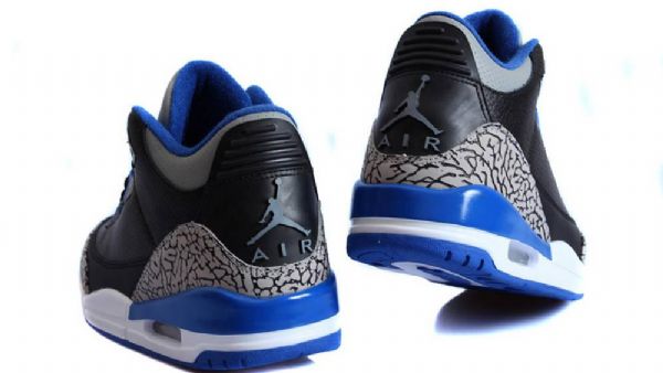 Nike Air Jordan 3 Miesten Urheilukengät Musta Sininen