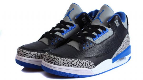 Nike Air Jordan 3 Miesten Urheilukengät Musta Sininen