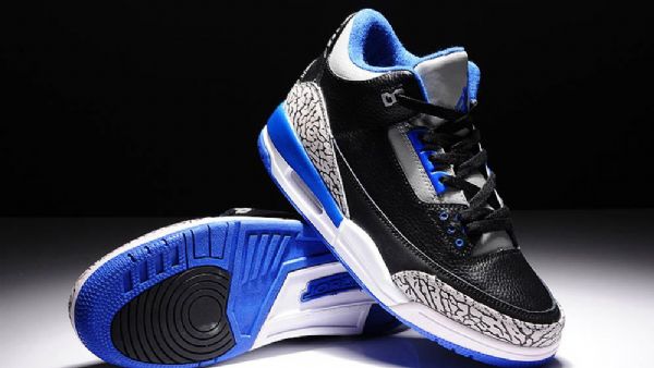 Nike Air Jordan 3 Miesten Urheilukengät Musta Sininen