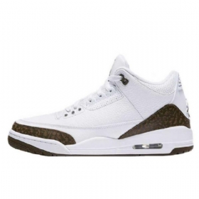 Nike Air Jordan 3 Mokka Kengät Miehille Valkoiset