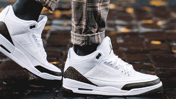 Nike Air Jordan 3 Mokka Kengät Miehille Valkoiset