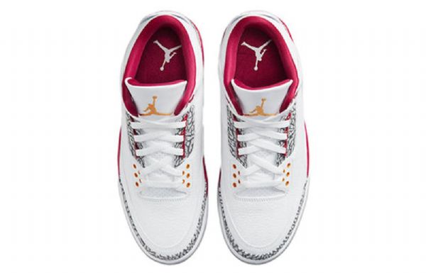 Nike Air Jordan 3 Retro Cardinal Koripallokengät Miehille Valkoinen Punainen