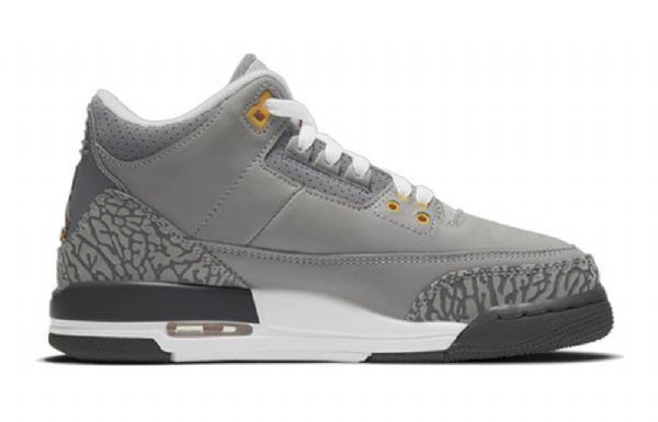 Nike Air Jordan 3 Retro Gs Koripallokengät Miehille Harmaa
