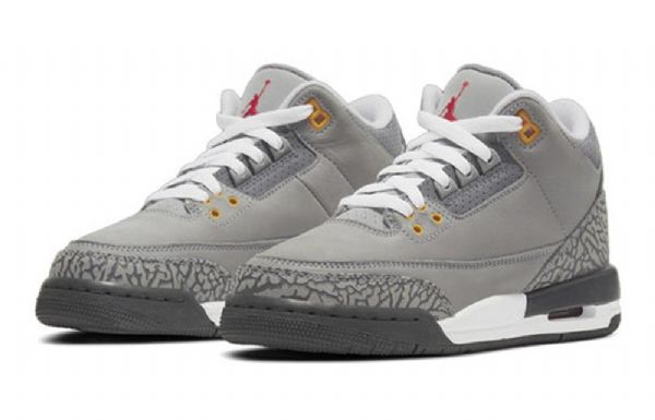Nike Air Jordan 3 Retro Gs Koripallokengät Miehille Harmaa