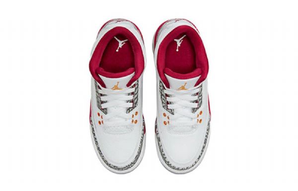 Nike Air Jordan 3 Retro Gs Koripallokengät Miehille Valkoinen Punainen