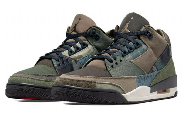 Nike Air Jordan 3 Retro Koripallokengät Miehille Army Vihreä