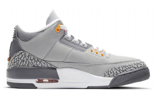 Nike Air Jordan 3 Retro Koripallokengät Miehille Harmaa