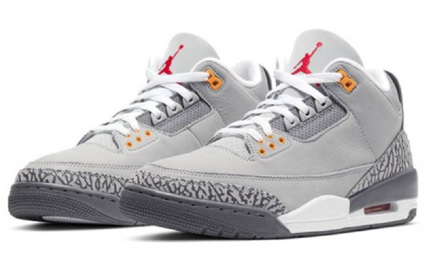 Nike Air Jordan 3 Retro Koripallokengät Miehille Harmaa