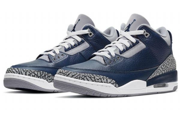 Nike Air Jordan 3 Retro Koripallokengät Miehille Laivastonsininen