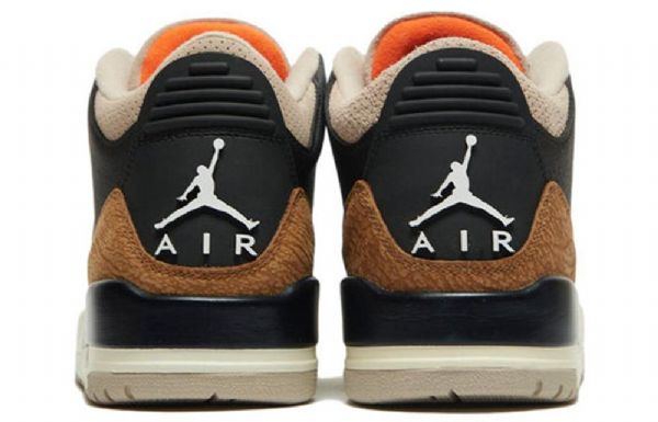 Nike Air Jordan 3 Retro Koripallokengät Miehille Musta Khaki