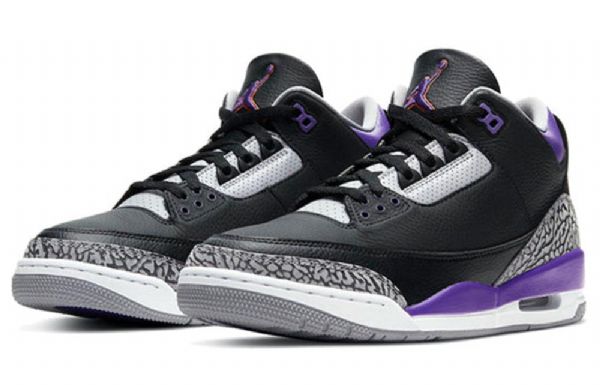 Nike Air Jordan 3 Retro Koripallokengät Miehille Violetti