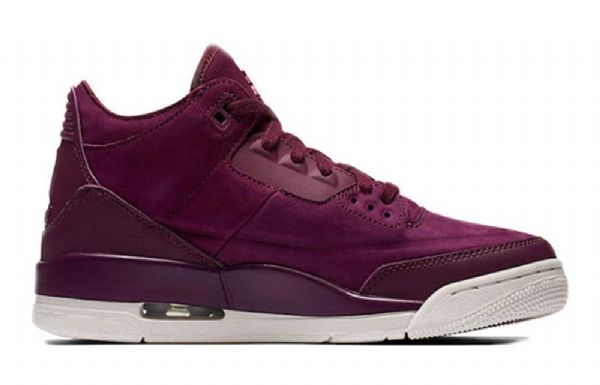 Nike Air Jordan 3 Retro Koripallokengät Naisille Burgundy