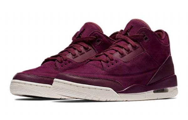 Nike Air Jordan 3 Retro Koripallokengät Naisille Burgundy