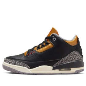 Nike Air Jordan 3 Retro Koripallokengät Naisille Musta Kulta