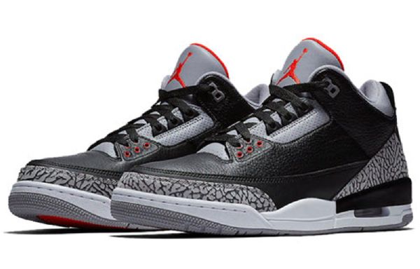 Nike Air Jordan 3 Retro Og Koripallokengät Miehille Mustat