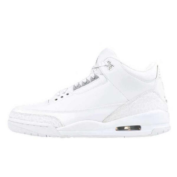 Nike Air Jordan 3 Retro Pure Money Kengät Miehille Valkoiset