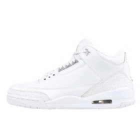 Nike Air Jordan 3 Retro Pure Money Kengät Miehille Valkoiset