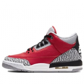 Nike Air Jordan 3 Retro Se Gs Koripallokengät Miehille Punainen Harmaa
