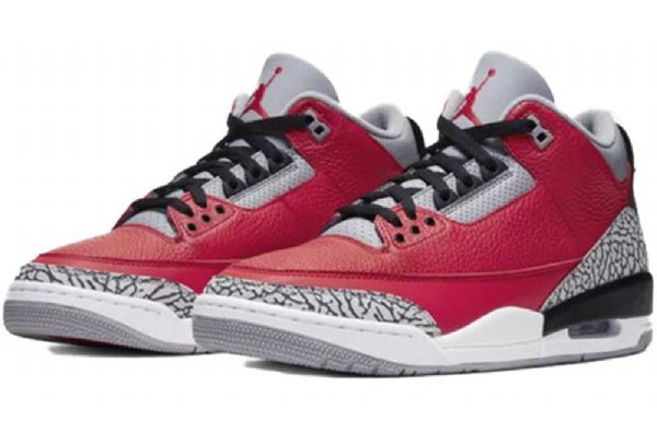 Nike Air Jordan 3 Retro Se Koripallokengät Miehille Punainen Harmaa